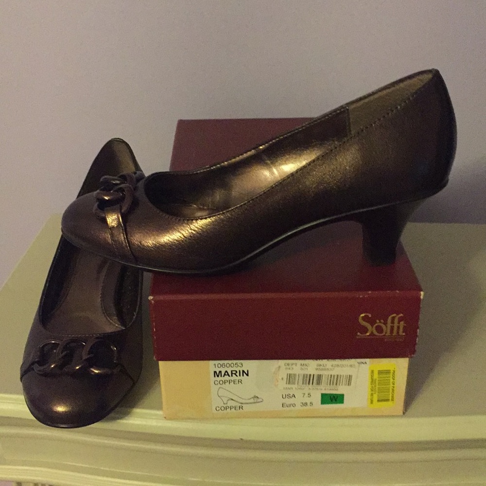Sofft Copper Heels new 7.5w